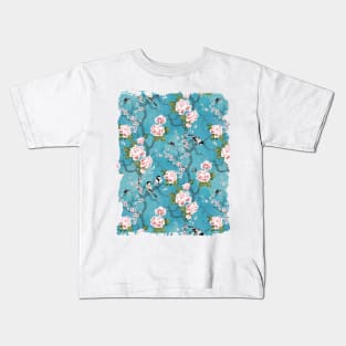 Chinoiserie birds Kids T-Shirt